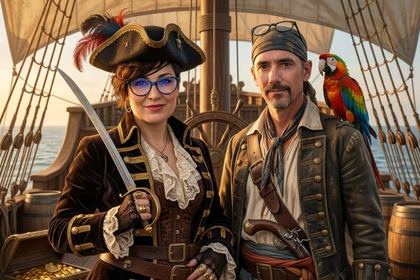 Efecto Pirates de fotomatón con IA