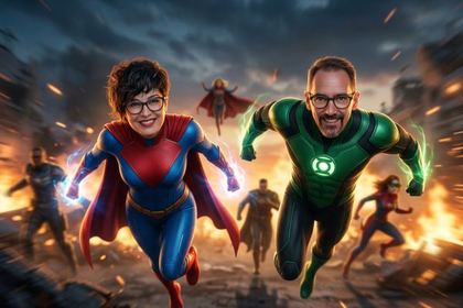 Efecto Super Heroes de fotomatón con IA