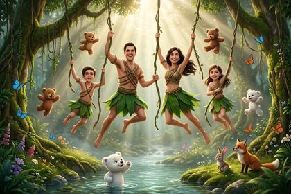 Efecto Jungle de fotomatón con IA