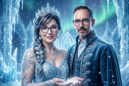 Efecto Ice Queen de fotomatón con IA