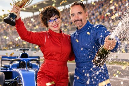 Racing Podium AI photo booth effect