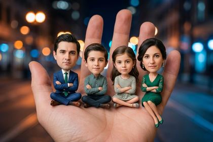 Efecto Mini Me de fotomatón con IA