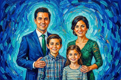 Efecto Van Gogh de fotomatón con IA
