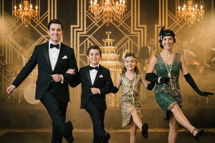 Efecto Roaring '20s de fotomatón con IA