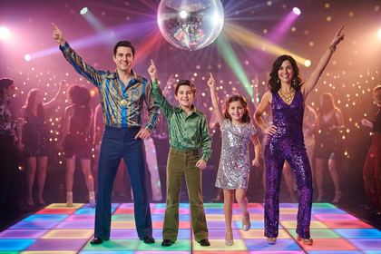 Efecto Disco '70s de fotomatón con IA