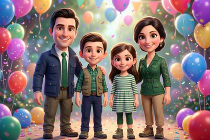 Efecto Little Explorer de fotomatón con IA