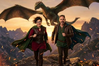 Efecto The Dragon de fotomatón con IA