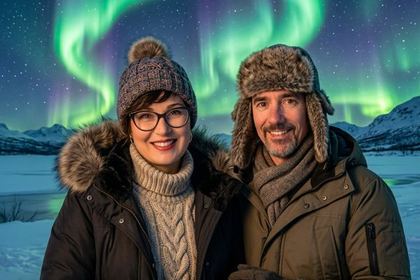 Efecto Arctic Night de fotomatón con IA