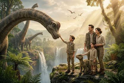 Efecto Dinosaurs de fotomatón con IA