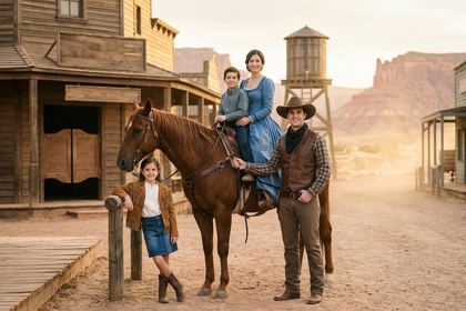 Efecto Wild West de fotomatón con IA