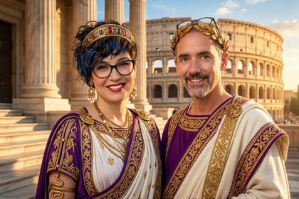 Efecto Roma de fotomatón con IA
