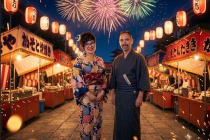 Efecto Matsuri de fotomatón con IA