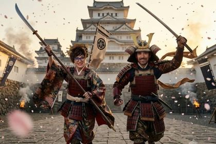 Efecto Samurai de fotomatón con IA