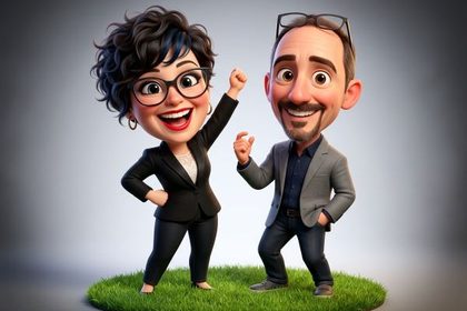 Caricature AI photo booth effect