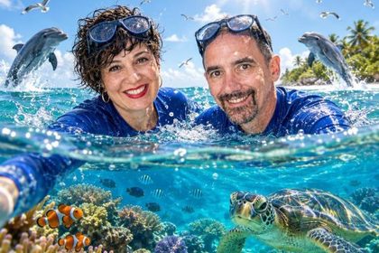 Sea AI photo booth effect