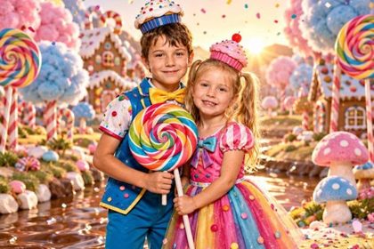 Candy Town AI photo booth effect