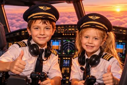 Airline Pilot AI photo booth effect