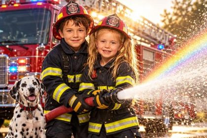Firefighter AI photo booth effect